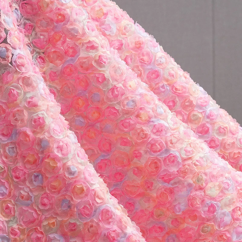 Kain Bordir Bunga 3D Warna-war - Embroidery Ribbon ulasan dan harga