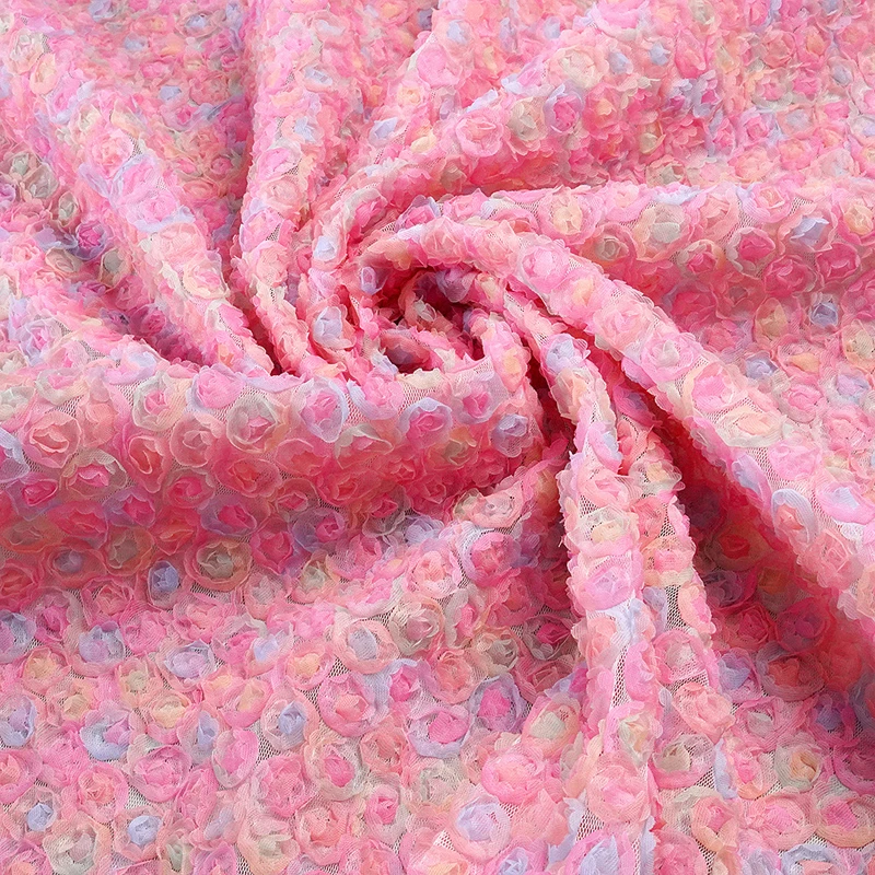 Kain Bordir Bunga 3D Warna-war - Embroidery Ribbon ulasan dan harga